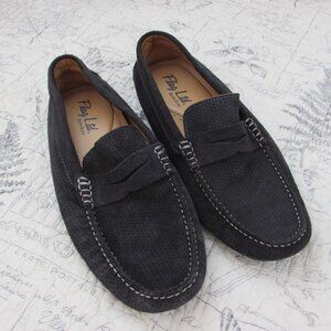Flag Ltd Men's Penny Loafer Shoes Boat Slip On drive Moccasins Leather Navy 10.5